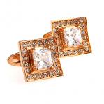 Rose Gold Limited Edition Multiple Diamond Cut Crystals Cufflinks.jpg